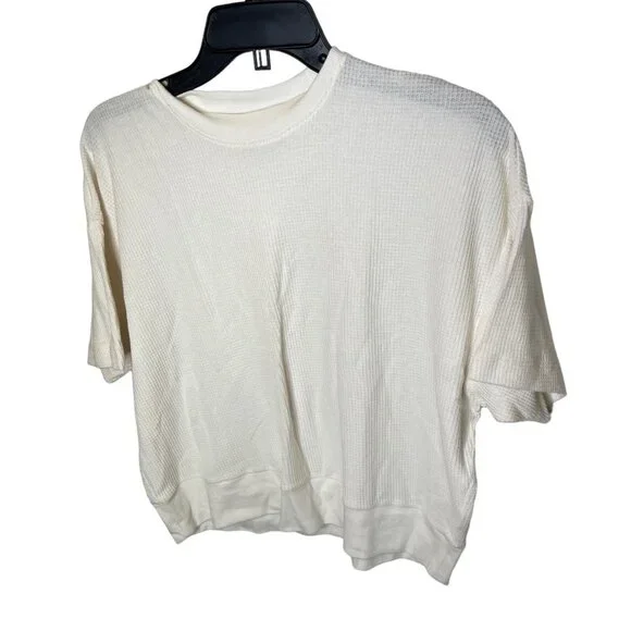 Madewell $52 Womens Waffle Mockneck Tee in Lighthouse Size M NJ790 - Picture 6 of 7